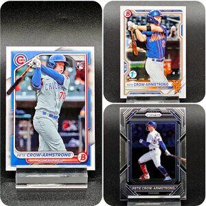 Pete Crow-Armstrong Bowman 1st Edition Prizm RC Chicago Cubs Star